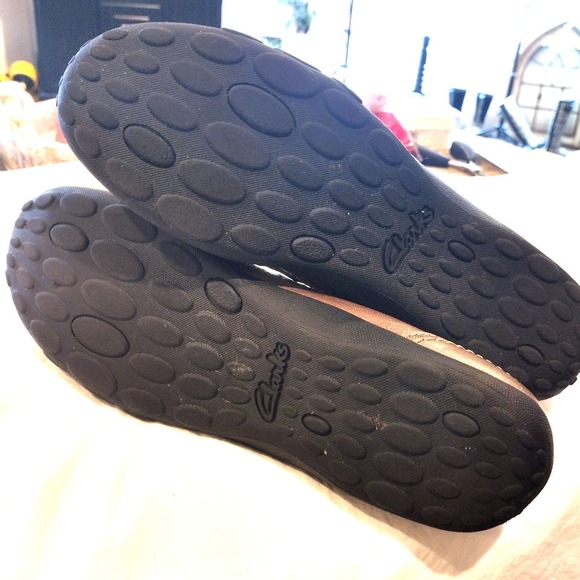 💸$14 Clarks Haley Stork Loafer Slip On Women's 11 Narrow Metallic Pewter EUC - Picture 6 of 7